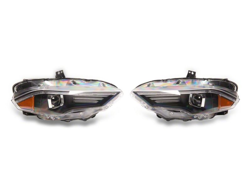 Raxiom 18-23 Ford Mustang GT EcoBoost LED Projector Headlights- Blk Housing (Clear Lens) Raxiom 18-23 Ford Mustang GT EcoBoost LED Projector Headlights- Blk Housing (Clear Lens)