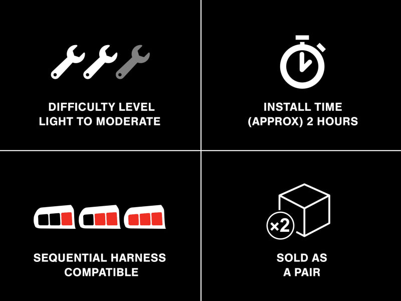 Raxiom 96-98 Ford Mustang Icon LED Tail Lights- Black Housing (Smoked Lens) Raxiom 96-98 Ford Mustang Icon LED Tail Lights- Black Housing (Smoked Lens)