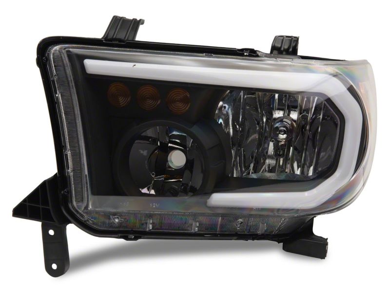 Raxiom 07-13 Toyota Tundra Axial Series Headlights w/ SEQL LED Bar- Blk Housing (Clear Lens) Raxiom 07-13 Toyota Tundra Axial Series Headlights w/ SEQL LED Bar- Blk Housing (Clear Lens)