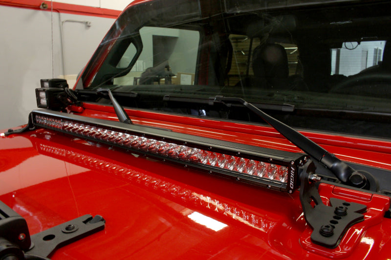 Go Rhino 18-20 Jeep Wrangler JL/JLU/Gladiator JT Light Mount - 30in Single Row Go Rhino 18-20 Jeep Wrangler JL/JLU/Gladiator JT Light Mount - 30in Single Row