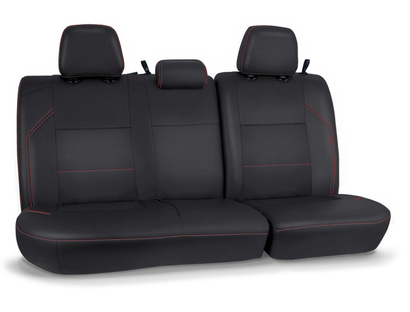 PRP 2016+ Toyota Tacoma Rear Bench Cover Double Cab - Black with Red Stitching PRP 2016+ Toyota Tacoma Rear Bench Cover Double Cab - Black with Red Stitching