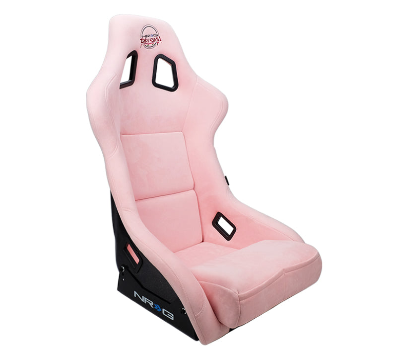 NRG FRP Bucket Seat PRISMA Edition W/ pearlized Back Pink Alcantara - Large NRG FRP Bucket Seat PRISMA Edition W/ pearlized Back Pink Alcantara - Large