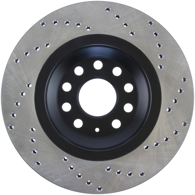 StopTech 09-13 VW CC 3.6L VR6 / 08-09 & 12 Golf R/Golf R32 Drilled Right Rear Rotor StopTech 09-13 VW CC 3.6L VR6 / 08-09 & 12 Golf R/Golf R32 Drilled Right Rear Rotor