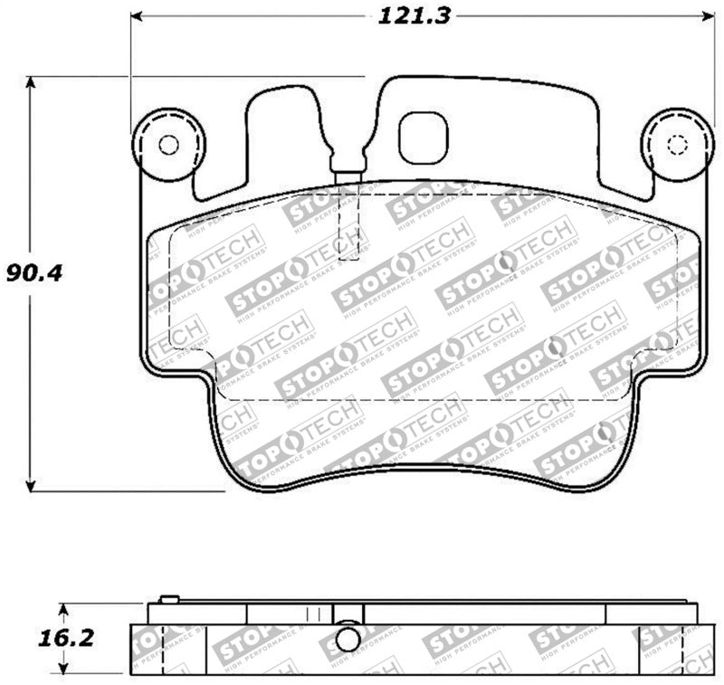 StopTech Performance 00-07 Porsche Boxster S / 06-07 Cayman / 99-05 911 Carrera Front Brake Pads StopTech Performance 00-07 Porsche Boxster S / 06-07 Cayman / 99-05 911 Carrera Front Brake Pads