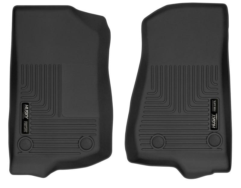 Husky Liners 19-24 Jeep Wrangler JL/JLU X-Act Contour Black Front Floor Liners Husky Liners 19-24 Jeep Wrangler JL/JLU X-Act Contour Black Front Floor Liners