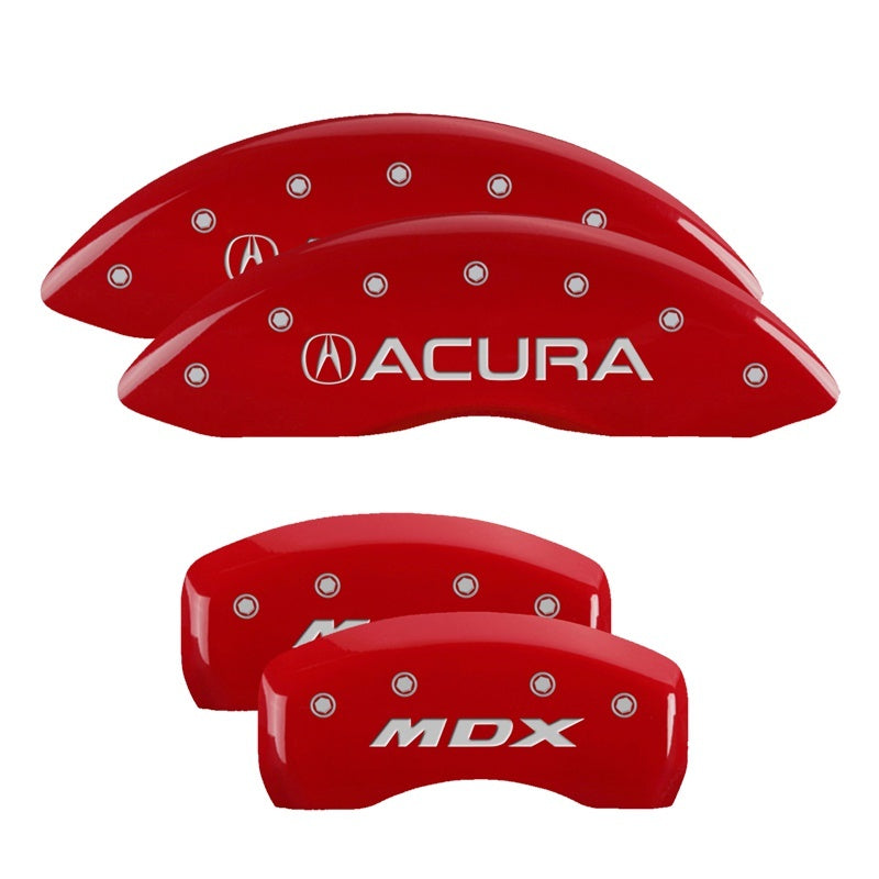 MGP 4 Caliper Covers Engraved Front & Rear Vtech Red finish silver ch MGP 4 Caliper Covers Engraved Front & Rear Vtech Red finish silver ch