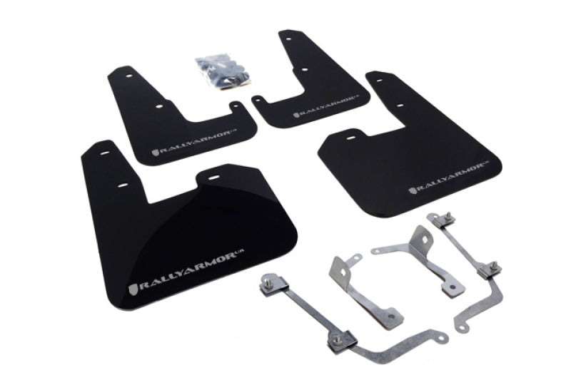 Rally Armor 08-11 Subaru STI (Hatch Only) / 11-14 WRX (Hatch Only) Black UR Mud Flap w/Silver Logo Rally Armor 08-11 Subaru STI (Hatch Only) / 11-14 WRX (Hatch Only) Black UR Mud Flap w/Silver Logo