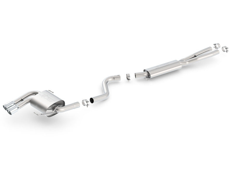 Borla 08-12 BMW 328i Sdm E90 2.0L RWD Dual Left Rear Exit Touring Cat-Back Exhaust Borla 08-12 BMW 328i Sdm E90 2.0L RWD Dual Left Rear Exit Touring Cat-Back Exhaust