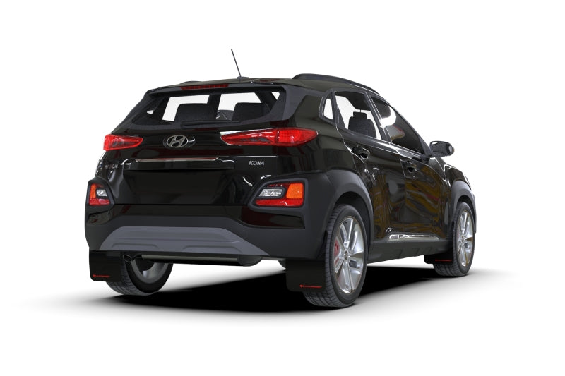 Rally Armor 18-23 Hyundai Kona Black UR Mud Flap w/Grey Logo Rally Armor 18-23 Hyundai Kona Black UR Mud Flap w/Grey Logo