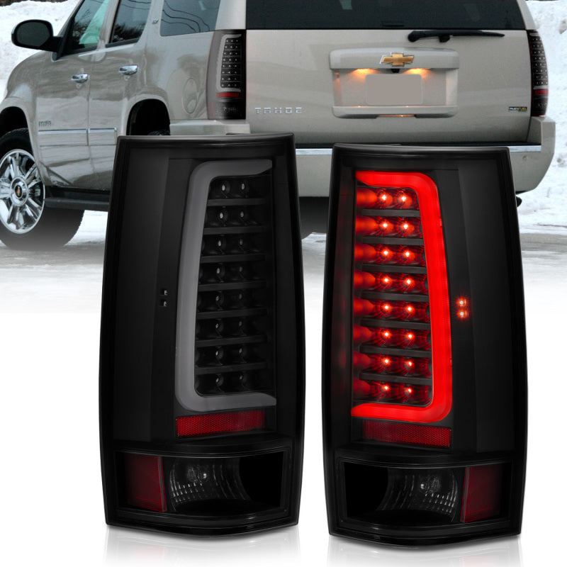 ANZO 2007-2014 Chevy Tahoe LED Taillight Plank Style Black w/Smoke Lens ANZO 2007-2014 Chevy Tahoe LED Taillight Plank Style Black w/Smoke Lens
