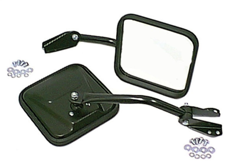 Omix Side Mirror Kit Black- 55-86 Jeep CJ Models Omix Side Mirror Kit Black- 55-86 Jeep CJ Models