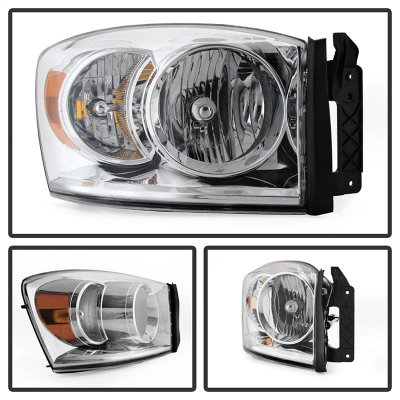 xTune Dodge Ram 1500 06-08 / Ram 2500/3500 06-09 Amber Crystal Headlights Chrome HD-JH-DR06-AM-C xTune Dodge Ram 1500 06-08 / Ram 2500/3500 06-09 Amber Crystal Headlights Chrome HD-JH-DR06-AM-C