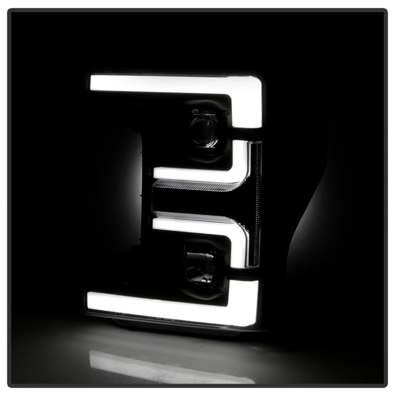 Spyder 17-18 Ford F250/F350/F450 Halogen Model Only -White Light Bar- Black- PRO-YD-FS17HALSI-BK Spyder 17-18 Ford F250/F350/F450 Halogen Model Only -White Light Bar- Black- PRO-YD-FS17HALSI-BK