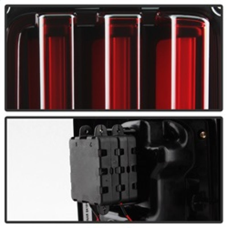 Spyder 07-16 Jeep Wrangler Version 2 Light Bar LED Tail Lights - Red Clear (ALT-YD-JWA07V2-LBLED-RC) Spyder 07-16 Jeep Wrangler Version 2 Light Bar LED Tail Lights - Red Clear (ALT-YD-JWA07V2-LBLED-RC)