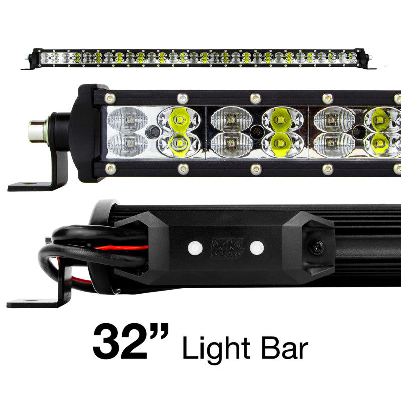 XK Glow RGBW Light Bar High Power Offroad Work/Hunting Light w/ Bluetooth Controller 32In XK Glow RGBW Light Bar High Power Offroad Work/Hunting Light w/ Bluetooth Controller 32In
