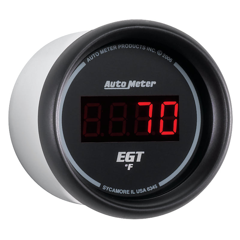 Autometer Z Series 52mm 0-2000 Deg F Digital EGT/Pyrometer Gauge Autometer Z Series 52mm 0-2000 Deg F Digital EGT/Pyrometer Gauge