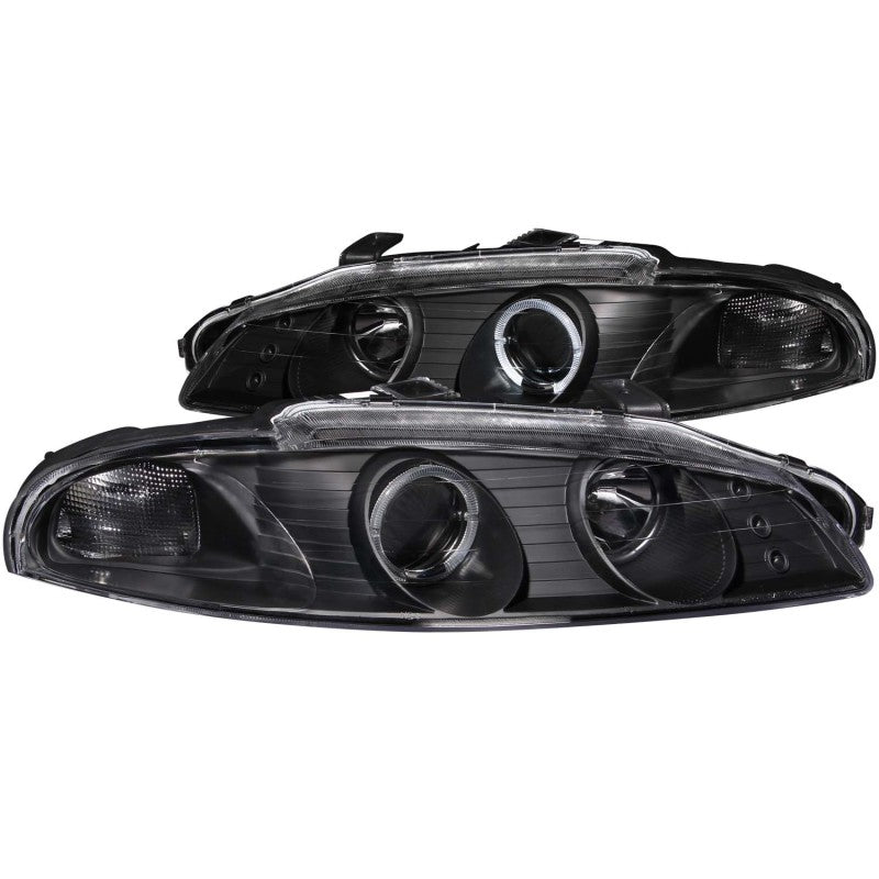 ANZO 1997-1999 Mitsubishi Eclipse Projector Headlights w/ Halo Black G2 ANZO 1997-1999 Mitsubishi Eclipse Projector Headlights w/ Halo Black G2