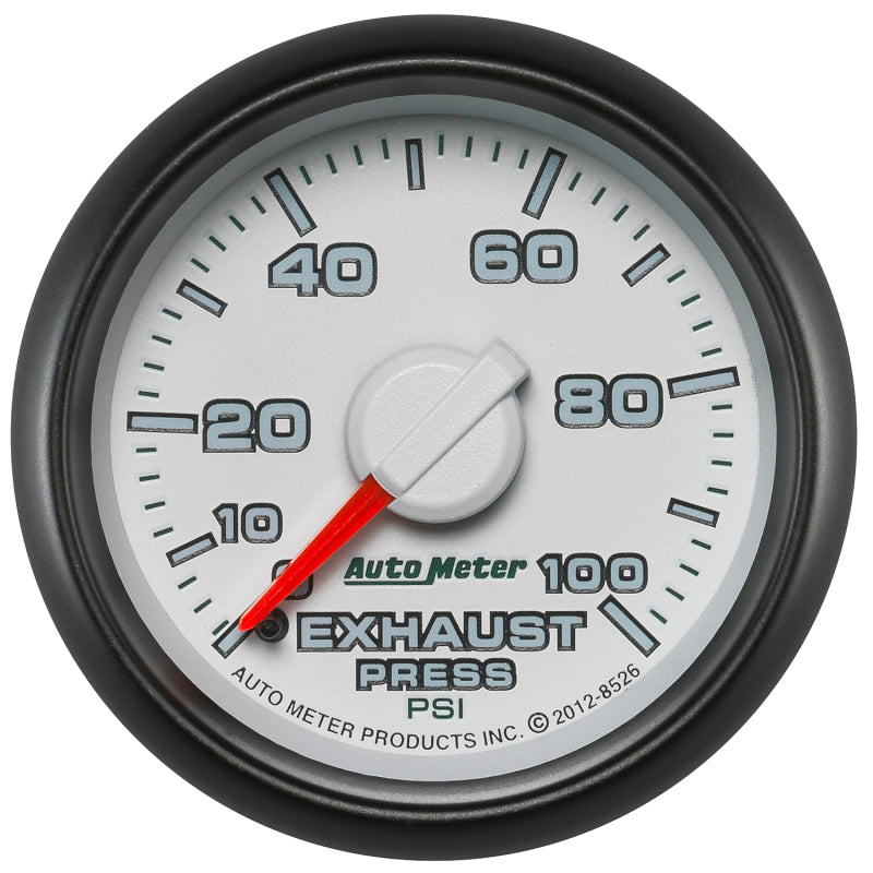 Autometer Factory Match 52.4mm Mechanical 0-100 PSI Exhaust (Drive) Pressure Gauge Autometer Factory Match 52.4mm Mechanical 0-100 PSI Exhaust (Drive) Pressure Gauge
