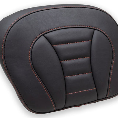 Mustang 08-21 Harley FL Touring Accessories Tour-Pak Pad w/Red Stitch - Black