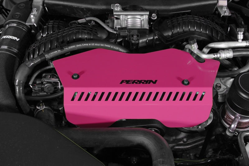 PERRIN 22-25 Subaru WRX Pulley Cover - Hyper Pink (TALL - For Use w/o PERRIN AOS) PERRIN 22-25 Subaru WRX Pulley Cover - Hyper Pink (TALL - For Use w/o PERRIN AOS)