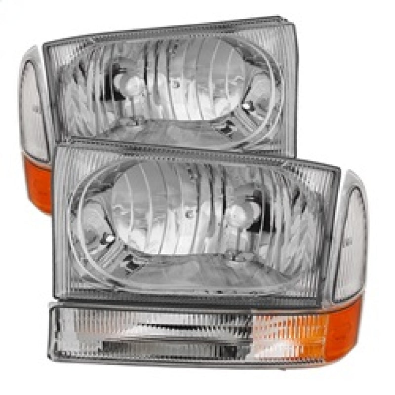 xTune Ford F250/350/450 Superduty 99-04 Crystal Headlights w/ Bumper Lights HD-JH-FF25099-AM-C xTune Ford F250/350/450 Superduty 99-04 Crystal Headlights w/ Bumper Lights HD-JH-FF25099-AM-C