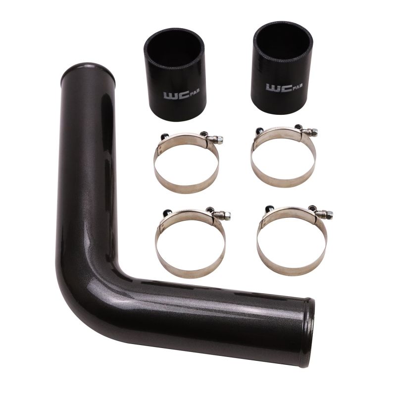 Wehrli 03-07 Dodge 5.9L Cummins Driver Side 3in Replacement Intercooler Pipe - WCFab Grey Wehrli 03-07 Dodge 5.9L Cummins Driver Side 3in Replacement Intercooler Pipe - WCFab Grey
