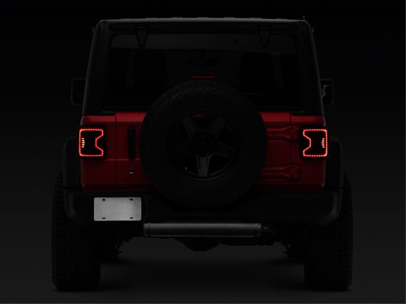 Raxiom 18-23 Jeep Wrangler JL LED Tail Lights- Blk Housing (Smoked Lens) Raxiom 18-23 Jeep Wrangler JL LED Tail Lights- Blk Housing (Smoked Lens)