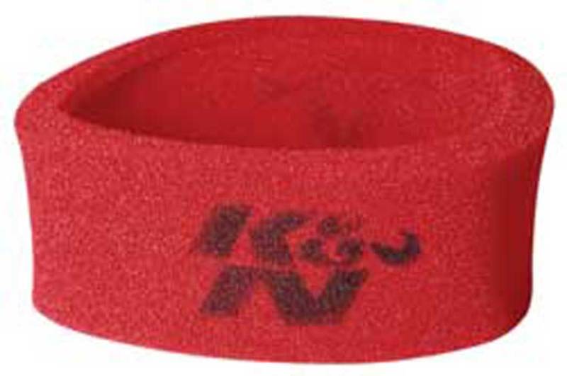 K&N Universal Airforce Pre-Cleaner Air Filter Foam Wrap - Round Straight - Red K&N Universal Airforce Pre-Cleaner Air Filter Foam Wrap - Round Straight - Red