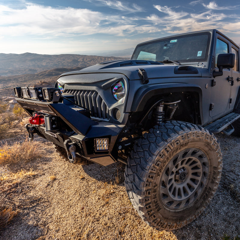 Go Rhino 07-20 Jeep Wrangler JL/JLU/JK/JKU/Gladiator JT Trailline Front Stubby Bumper Go Rhino 07-20 Jeep Wrangler JL/JLU/JK/JKU/Gladiator JT Trailline Front Stubby Bumper