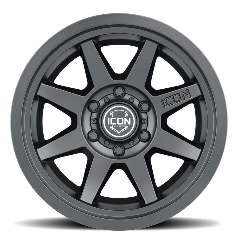 ICON Rebound 17x8.5 6x5.5 25mm Offset 5.75in BS 95.1mm Bore Satin Black Wheel ICON Rebound 17x8.5 6x5.5 25mm Offset 5.75in BS 95.1mm Bore Satin Black Wheel