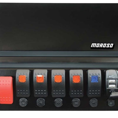 Moroso BMW E46 Dash Block Off Plate With Switches