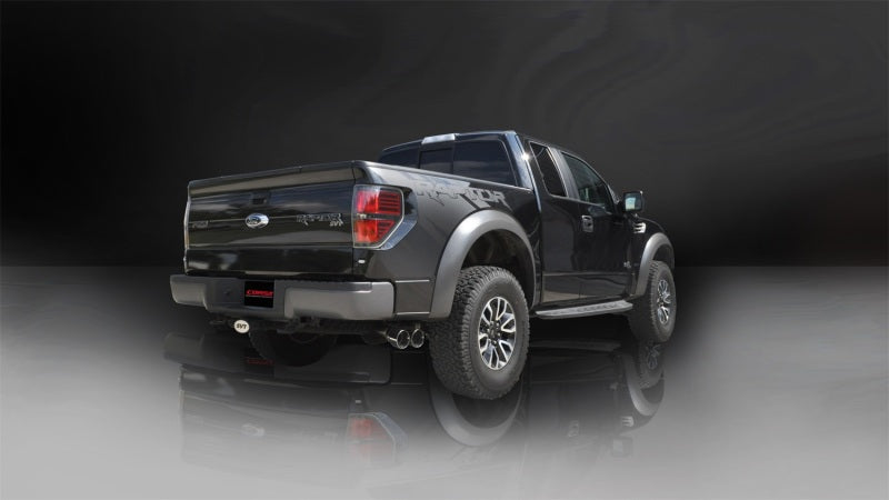 Corsa 2011-2014 Ford F-150 Raptor 6.2L V8 133in Wheelbase Polished Xtreme Cat-Back Exhaust Corsa 2011-2014 Ford F-150 Raptor 6.2L V8 133in Wheelbase Polished Xtreme Cat-Back Exhaust