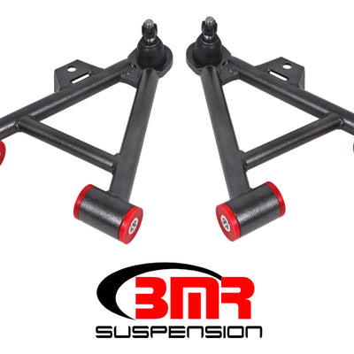 BMR 79-93 Mustang Lower Non-Adj. A-Arms (Coilover Only) w/ STD. Ball Joint (Poly) - Black Hammertone