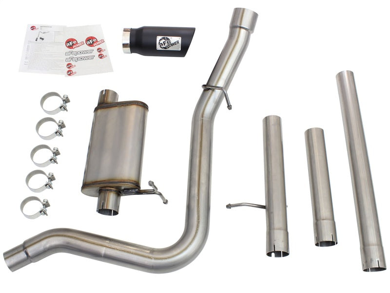 aFe MACHForce XP Exhaust 3in-3.5in SS Single Side Ext CB w/ Black Tip 99-04 Ford F150 V8 5.4L/6.8L aFe MACHForce XP Exhaust 3in-3.5in SS Single Side Ext CB w/ Black Tip 99-04 Ford F150 V8 5.4L/6.8L