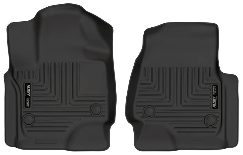 Husky Liners 18-22 Ford Expedition WeatherBeater Black Front Floor Liners Husky Liners 18-22 Ford Expedition WeatherBeater Black Front Floor Liners