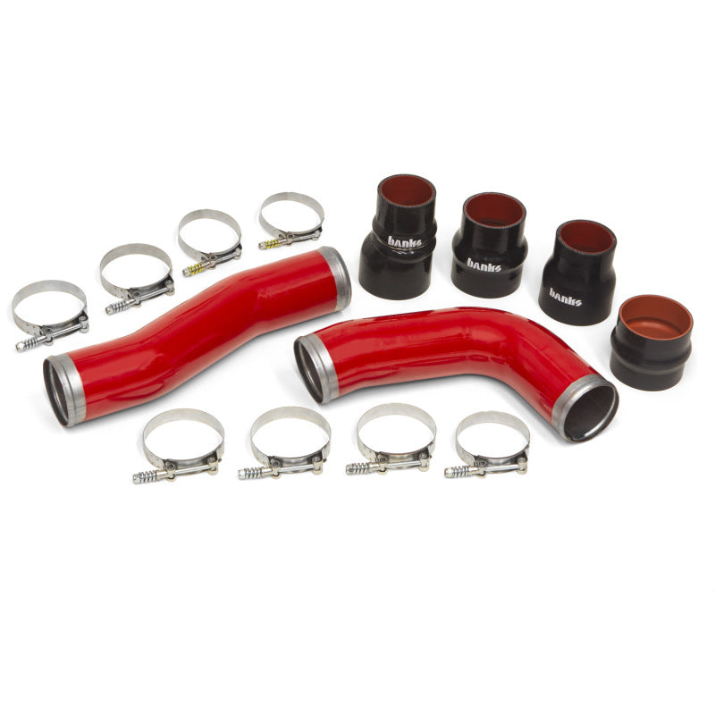 Banks Power 10-12 Ram 6.7L Diesel OEM Replacement Cold Boost Tubes - Red Banks Power 10-12 Ram 6.7L Diesel OEM Replacement Cold Boost Tubes - Red