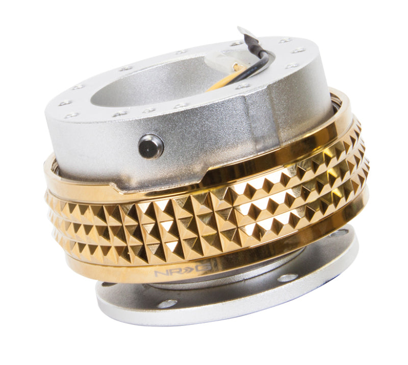 NRG Quick Release Kit - Pyramid Edition - Silver Body / Chrome Gold Pyramid Ring NRG Quick Release Kit - Pyramid Edition - Silver Body / Chrome Gold Pyramid Ring