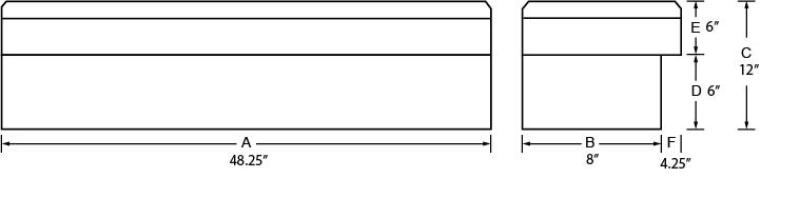 Tradesman Steel Side Bin Truck Tool Box (48in.) - Black Tradesman Steel Side Bin Truck Tool Box (48in.) - Black