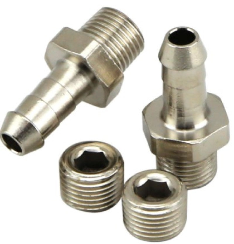 Turbosmart 1/8in NPT 6mm Hose Tail Fittings and Blanks Turbosmart 1/8in NPT 6mm Hose Tail Fittings and Blanks