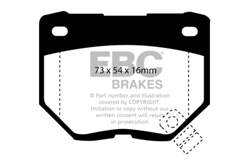 EBC 89-95 Nissan Skyline (R32) 2.6 Twin Turbo GT-R Redstuff Rear Brake Pads EBC 89-95 Nissan Skyline (R32) 2.6 Twin Turbo GT-R Redstuff Rear Brake Pads