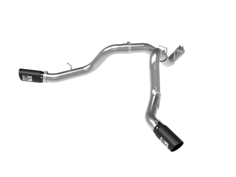 aFe Large Bore-HD 4in 409SS DPF-Back Exhaust System w/Black Tip 20 GM Diesel Trucks V8-6.6L (td) L5P aFe Large Bore-HD 4in 409SS DPF-Back Exhaust System w/Black Tip 20 GM Diesel Trucks V8-6.6L (td) L5P