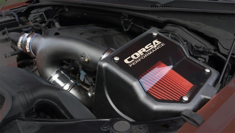 Corsa 15-20 Ford F-150 2.7L Ecoboost / 2015-2016 3.5L EcoBoost Cold Air Intake with DryTech Filter Corsa 15-20 Ford F-150 2.7L Ecoboost / 2015-2016 3.5L EcoBoost Cold Air Intake with DryTech Filter