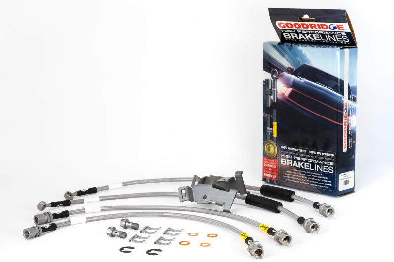 Goodridge 08-13 Chevrolet Silverado (w/ Rear Drum/Active Brake Control) SS Brake Lines Goodridge 08-13 Chevrolet Silverado (w/ Rear Drum/Active Brake Control) SS Brake Lines