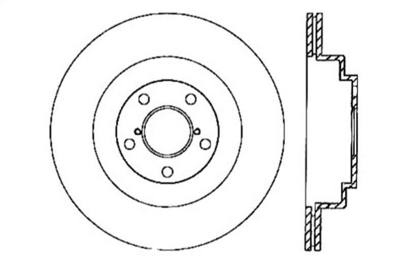 StopTech 06-07 WRX / 05-08 Subaru LGT Rear Drilled Left Rear Rotor StopTech 06-07 WRX / 05-08 Subaru LGT Rear Drilled Left Rear Rotor