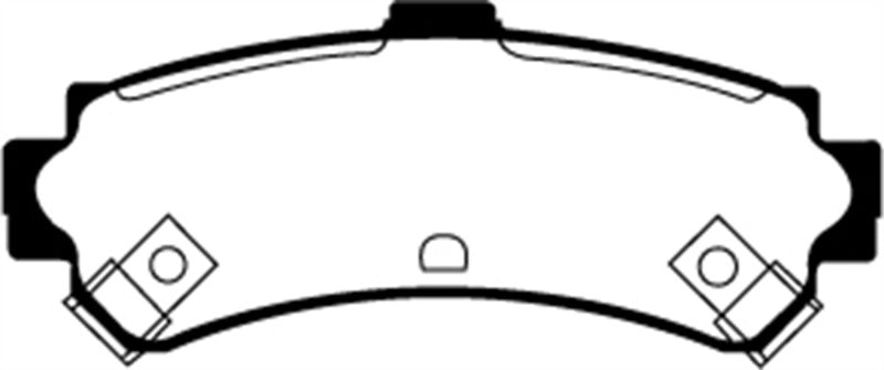 EBC 95-97 Nissan Sentra 1.6 Redstuff Rear Brake Pads EBC 95-97 Nissan Sentra 1.6 Redstuff Rear Brake Pads
