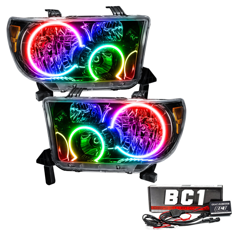 Oracle 07-11 Toyota Tundra Pre-Assembled Headlights - Black Housing - w/ BC1 Controller SEE WARRANTY Oracle 07-11 Toyota Tundra Pre-Assembled Headlights - Black Housing - w/ BC1 Controller SEE WARRANTY