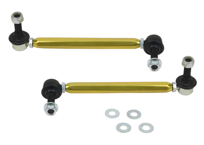 Whiteline Universal Sway Bar - Link Assembly Heavy Duty Adjustable 12mm Steel Ball/Ball Style Whiteline Universal Sway Bar - Link Assembly Heavy Duty Adjustable 12mm Steel Ball/Ball Style