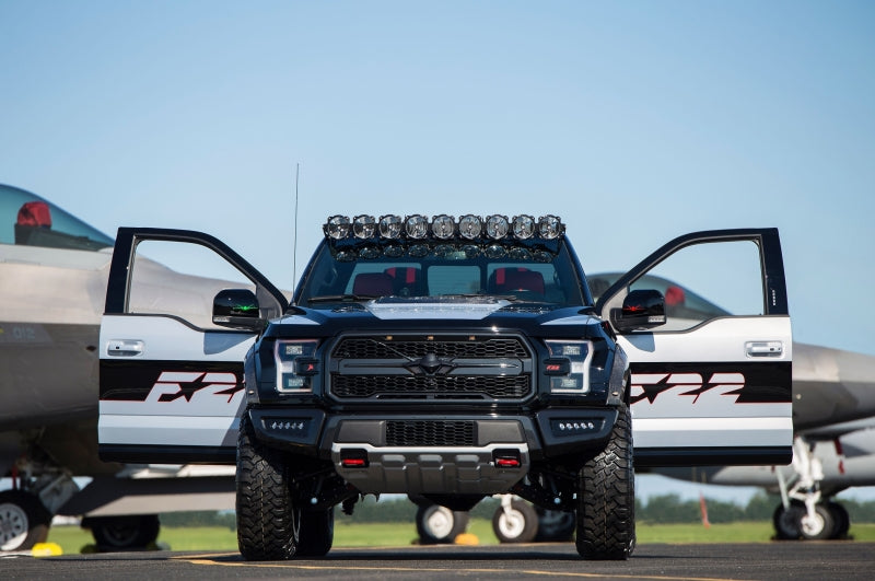 KC HiLiTES 17-18 Ford Raptor 57in. Pro6 Gravity LED 9-Light 180w Combo Beam Overhead Light Bar Sys KC HiLiTES 17-18 Ford Raptor 57in. Pro6 Gravity LED 9-Light 180w Combo Beam Overhead Light Bar Sys