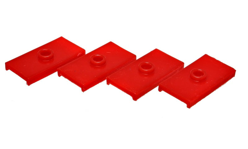 Energy Suspension 62-80 MG MGB Red Rear Leaf Spring Pad Set Energy Suspension 62-80 MG MGB Red Rear Leaf Spring Pad Set