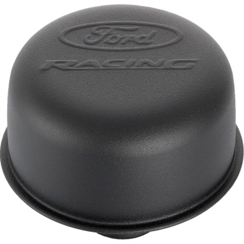 Ford Racing Black Crinkle Finish Breather Cap w/ Ford Racing Logo - Twist Type Ford Racing Black Crinkle Finish Breather Cap w/ Ford Racing Logo - Twist Type